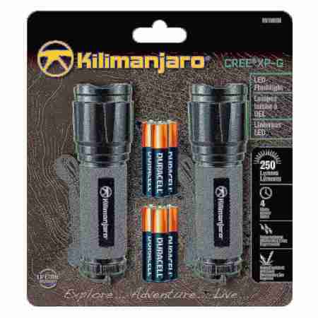 Kilimanjaro 2Pk LED Tactical Flashlight - Cree LED 910080